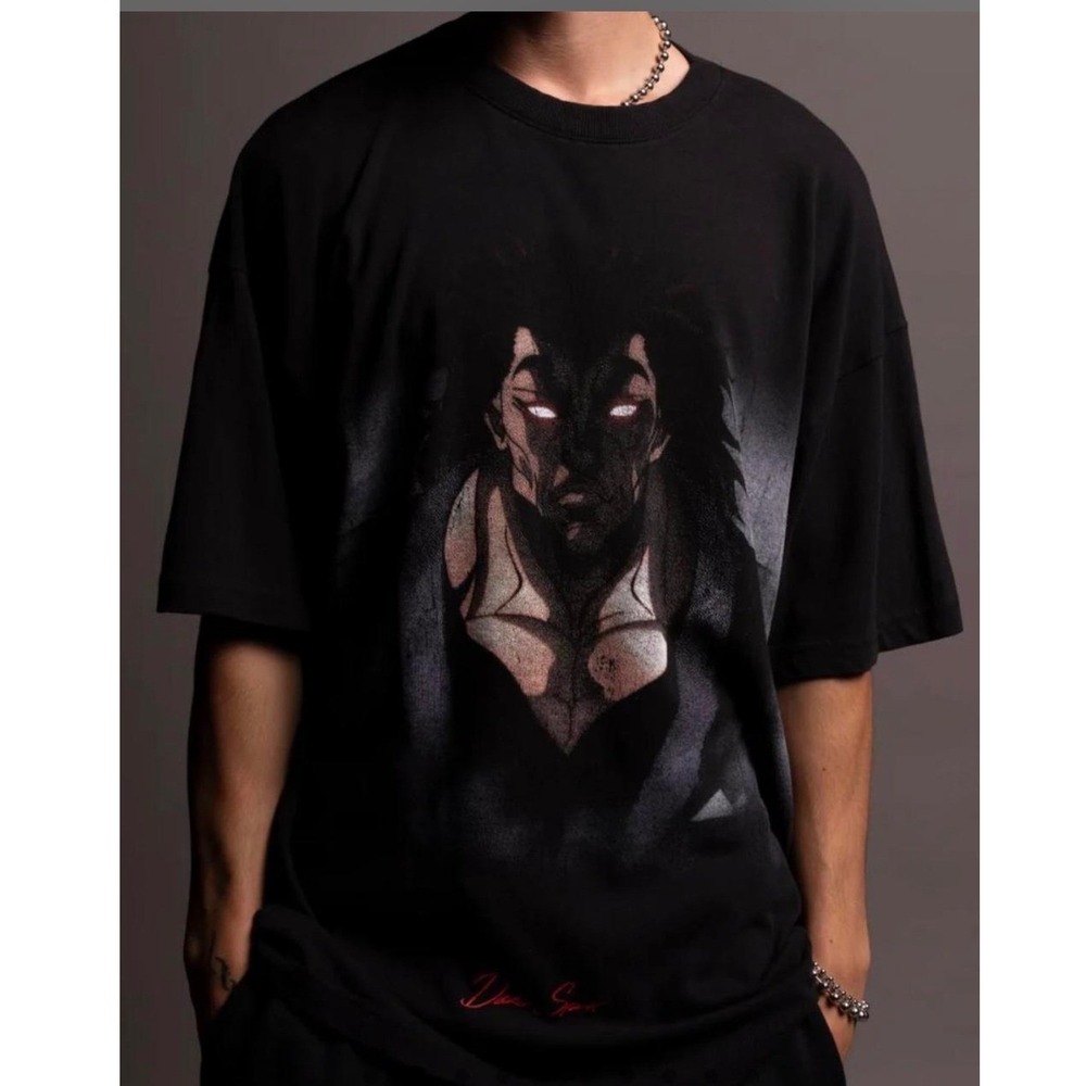 Darc Sport T-Shirt Mens L Black Baki Hanma Yujiro Limited Edition Wolves Graphic